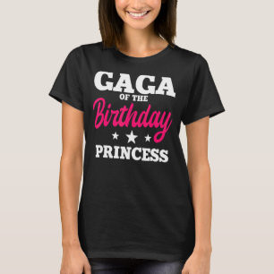 Camiseta Gaga do aniversário da festa princesa celebrati
