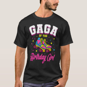 Camiseta Gaga Do Aniversário Garota Roller Skates Bday Skat