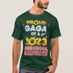Camiseta Gaga Orgulhosa De Um Formando De Pré-Escolas Da Cl