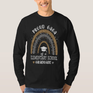 Camiseta Gaga Orgulhosa Do Formando Da Escola Primária Rain