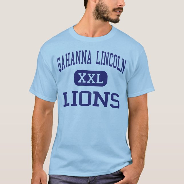 Camiseta Gahanna Lincoln - leões - alto - Gahanna Ohio (Frente)