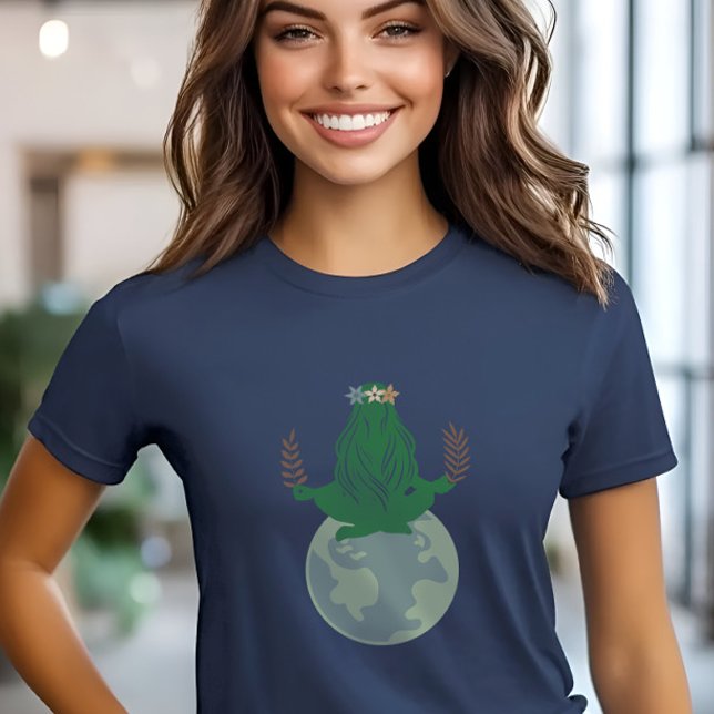 Camiseta Gaia Deusa da Terra, Mãe Terra, Planeta Gaea (Criador carregado)