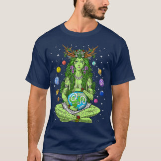 Camiseta Gaia Deusa Grega Pagan Mãe Terra Hippie Natureza