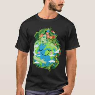 Camiseta Gaia, uma mãe verde e bonita salva nosso planeta T