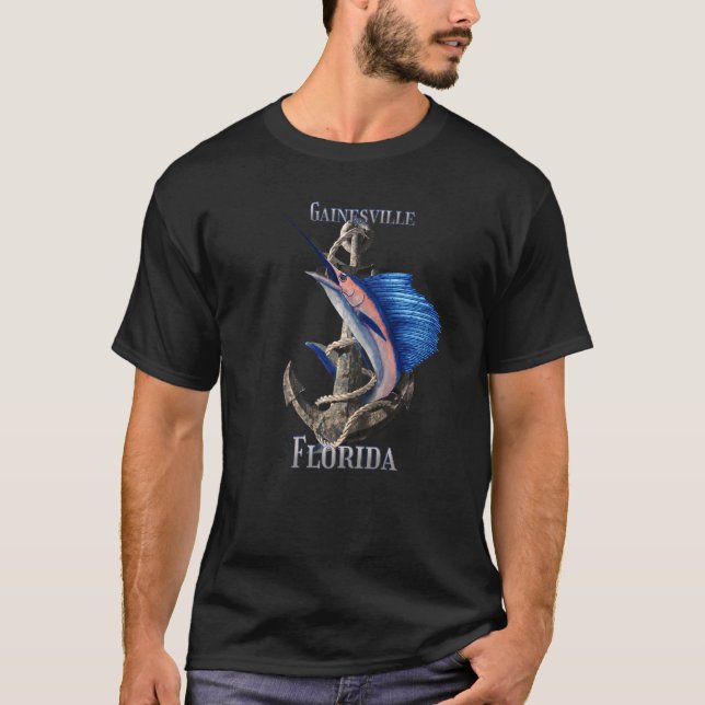 Camiseta Gainesville Florida Peixe-Espada Marlin Pesca Oceâ (Frente)