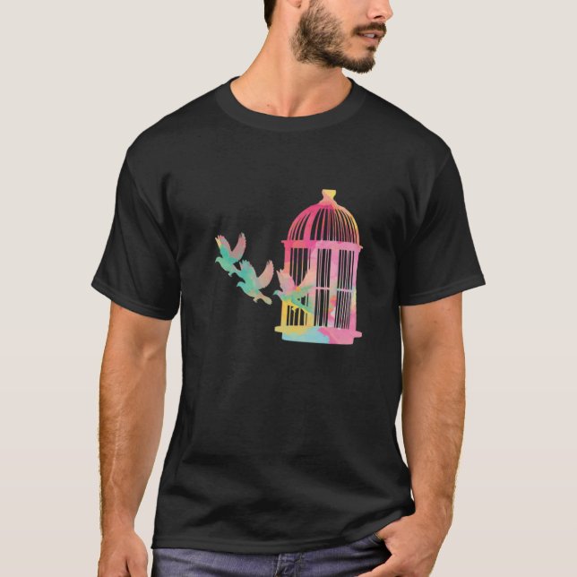 Camiseta Gaiola de Aquarela Cuja (Frente)