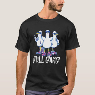 Camiseta Gaiola de Gaiola de Seagull Gang Conselho Seabird 