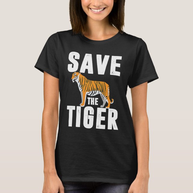 Camiseta gaiola de tigre de amur gata grande gata-gigante a (Frente)