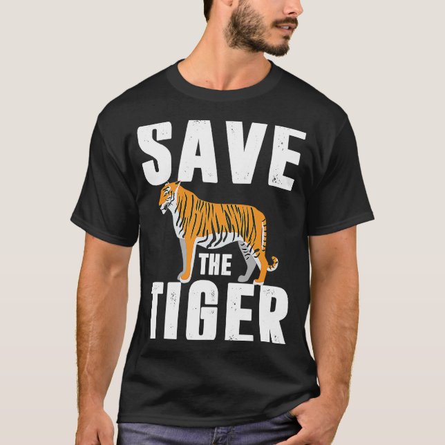 Camiseta gaiola de tigre de amur gata grande gata-gigante a (Frente)