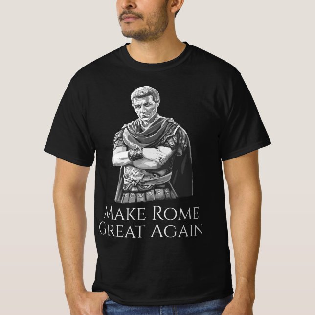 Camiseta Gaius Júlio César Torne o Excelente de Roma Novame (Frente)