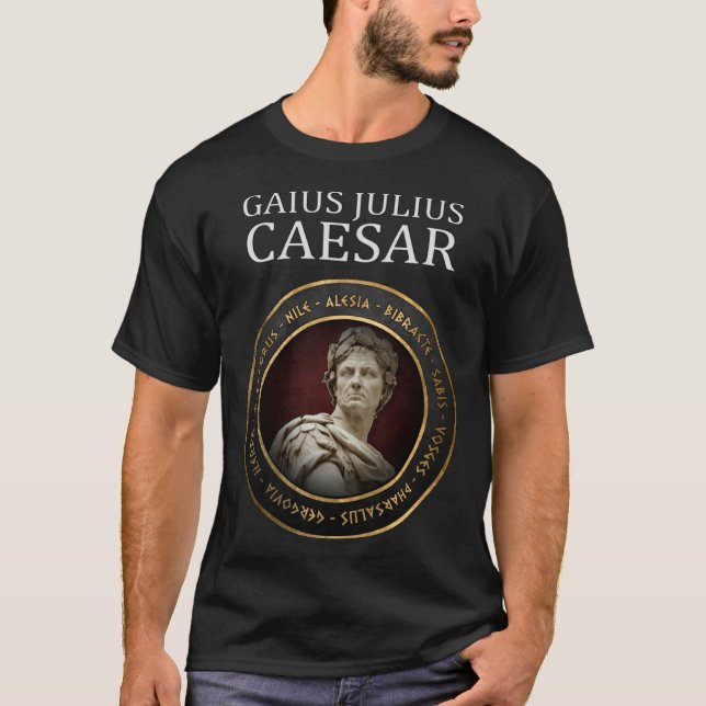 Camiseta Gaius Julius Caesar Battles of Ancient Roman Histo (Frente)
