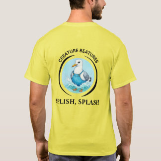 Camiseta Gaivota de desenho animado ousado vestida – esparg