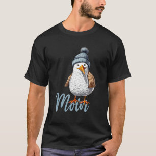 Camiseta Gaivota do Mar do Norte do Mar Báltico Água de Vel