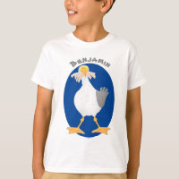 Gaivota engraçada com desenho francês