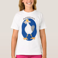 Gaivota engraçada com desenho francês