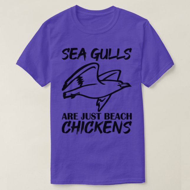 Camiseta Gaivota Engraçada Do Mar De Seagull São Apenas Gal (Frente do Design)