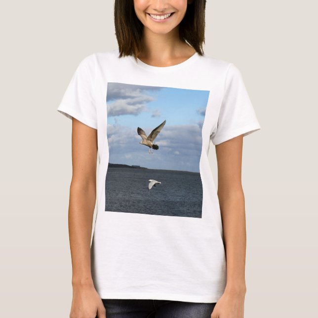 Camiseta Gaivotas em vôo (Frente)
