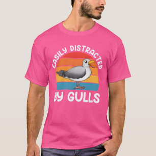 Camiseta Gaivotas facilmente distraídas por Gulls Bird Love