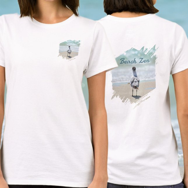 Camiseta Gaivotas na Praia (Criador carregado)