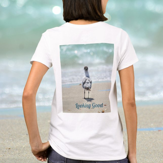 Camiseta Gaivotas na praia (Criador carregado)