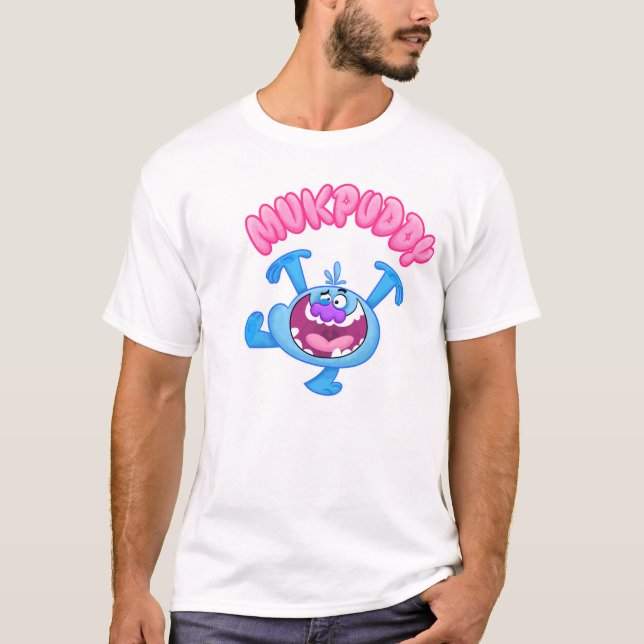Camiseta Gajo azul de Mukpuddy - homens lisos básicos T (Frente)