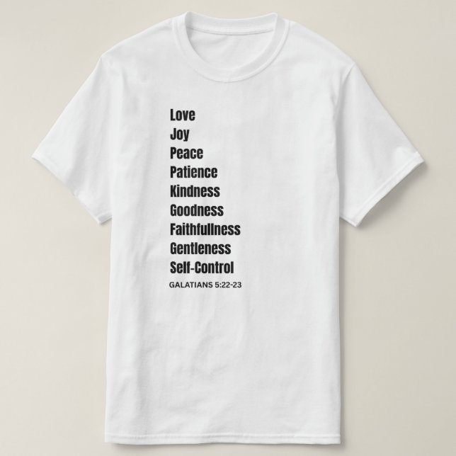 CAMISETA GALÁCIOS 5:22-23 NASCENTES (Frente do Design)