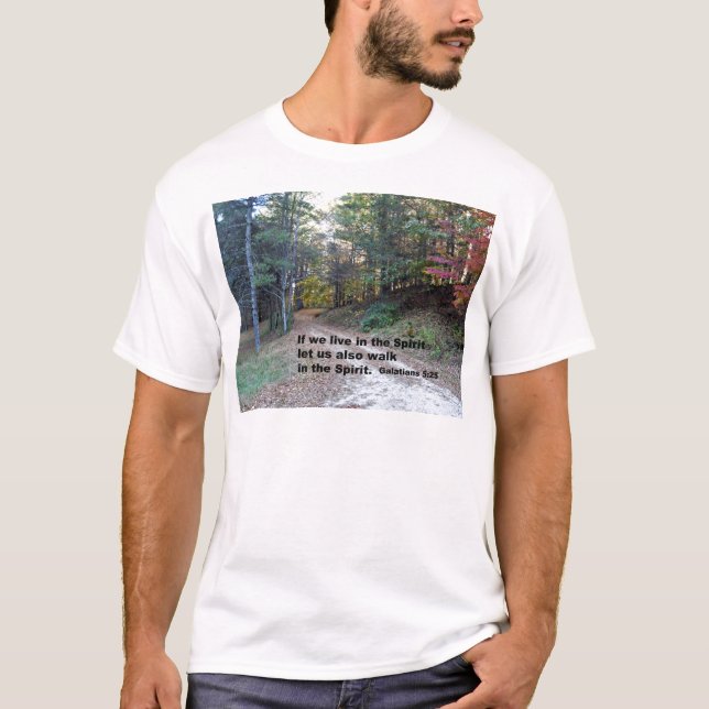 Camiseta Galações 5:25 Se vivemos no Espírito... (Frente)