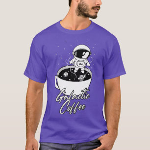 Camiseta Galactic Coffee Cute Astronaut In Space Coffee Cup