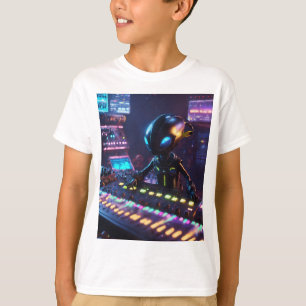 Camiseta Galactic DJ Robot & Hitchhiker's Guide Adventure