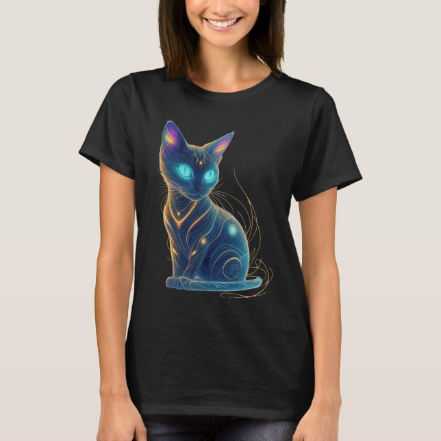 Camiseta Galactic Feline Majestade (Frente)