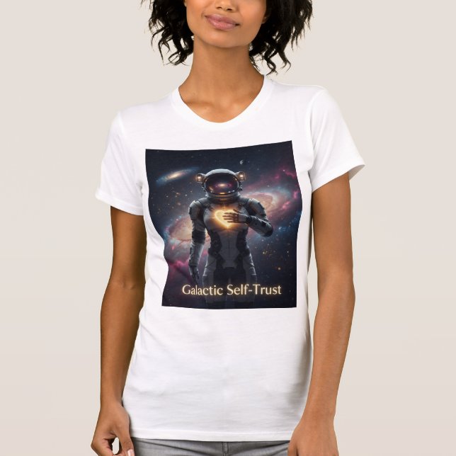 Camiseta Galactic Self-Trust And Cosmic Confidence (Frente)