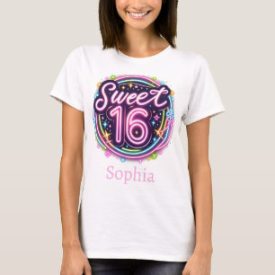 Camiseta Galactic Sweet 16 - Customizable Birthday