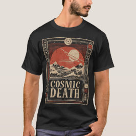Camiseta Galáctico Memento Mori Design de Mortalidade Cósmi