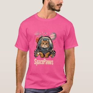 Camiseta Galactos - Gato Astronauta Espacial em Galáxia