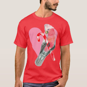 Camiseta Galah Parrot em Candy Cane e Heart755