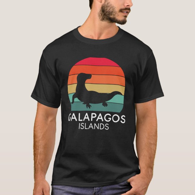 Camiseta Galapagos Islands National Park Lizard Ecuador Oce (Frente)