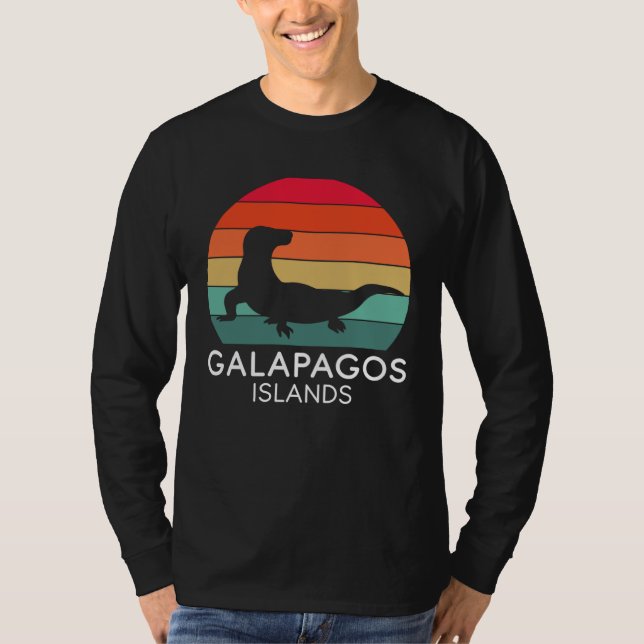 Camiseta Galapagos Islands National Park Lizard Ecuador Oce (Frente)