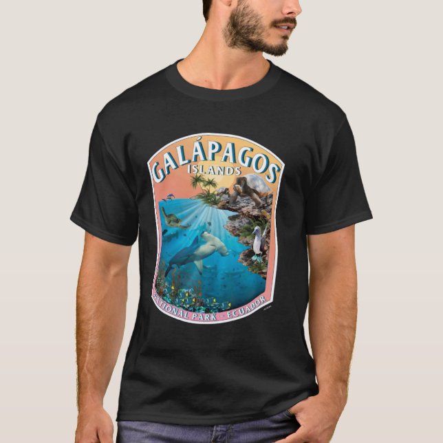 Camiseta Galapagos National Park Ecuador Ocean Reserve Keep (Frente)