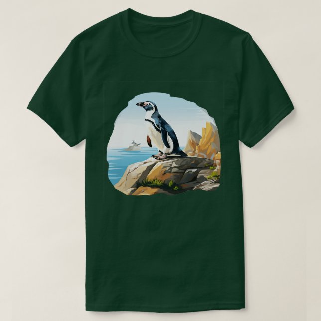 Camiseta Galápagos PinguimCamisa 11 (Frente do Design)