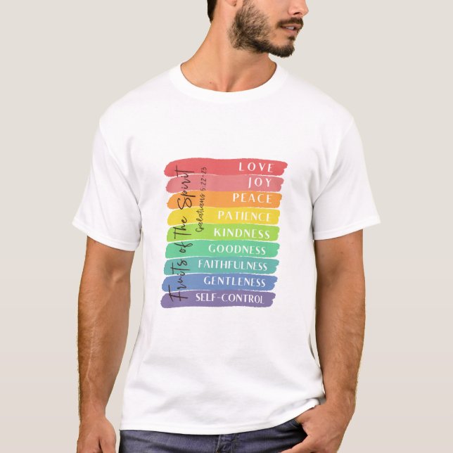 Camiseta Galatianos 5:22-23 Fruta do Espírito (Frente)