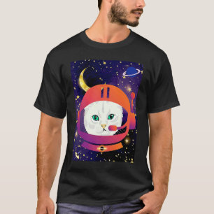 Camiseta Galáxia Catronauta de Gatos Astronautas Cósmicos