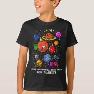 Camiseta Galáxia cósmica da astronomia do planeta do