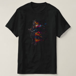 Camiseta Galáxia Cosmica Samurai Spirit APENAS PRETO