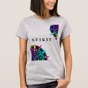 Camiseta Galáxia de Cores Espirituosas de Mandala - Estrela