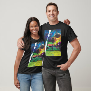 Camiseta Galáxia de Horrores do Dia das Bruxas do Zombie Wo