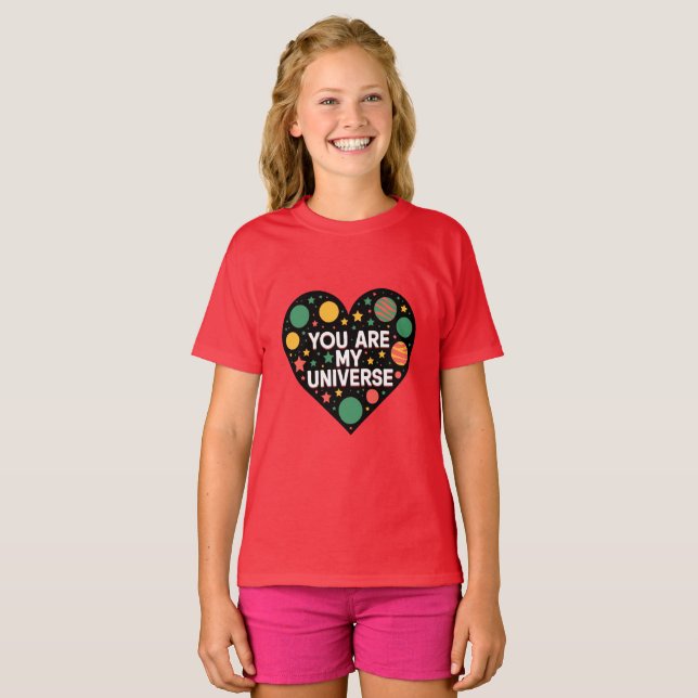 Camiseta Galáxia do Amor (Frente Completa)