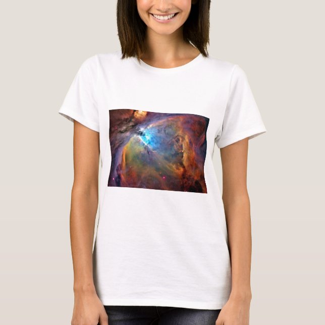 Camiseta galáxia do espaço da nebulosa de orion (Frente)