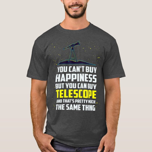 Camiseta Galáxia do Telescópio Astronômico (Frente)