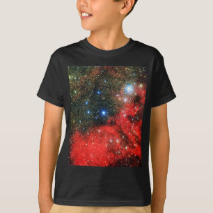 Camiseta Galáxia Dourada de queda