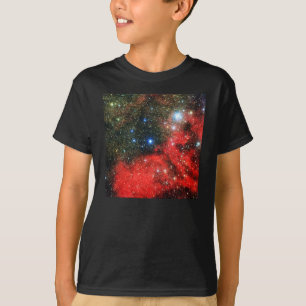 Camiseta Galáxia Dourada de queda